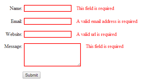 How to Validate Form Fields Using jQuery | Formden.com